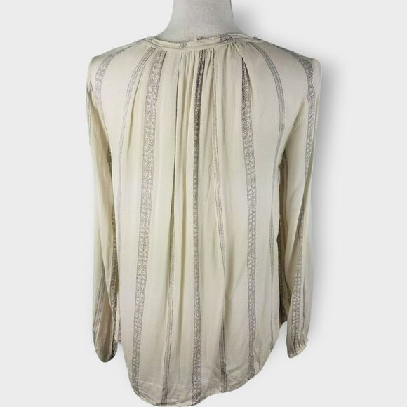 Gentle Fawn Top Peasant Boho Chic Long Sleeve Rayon Bohemian Gauze Size XS - Picture 7 of 9